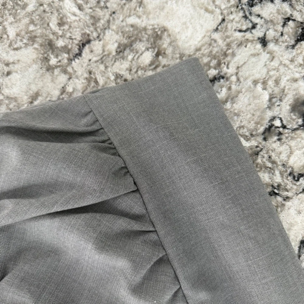 Cartonnier Anthropologie Pencil‎ Power Skirt Gray Ruched Tencel Blend Size 8